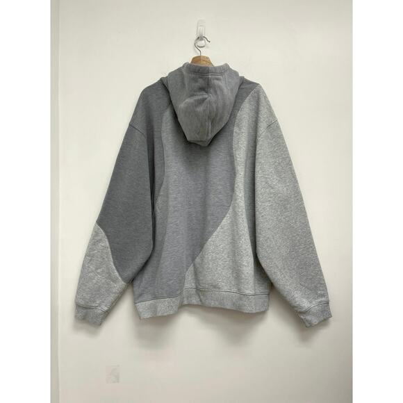 ALO Making Waves Unisex Oversized French Terry Fleece Gray Hoodie Sweatshirt XL* - Picture 4 of 12